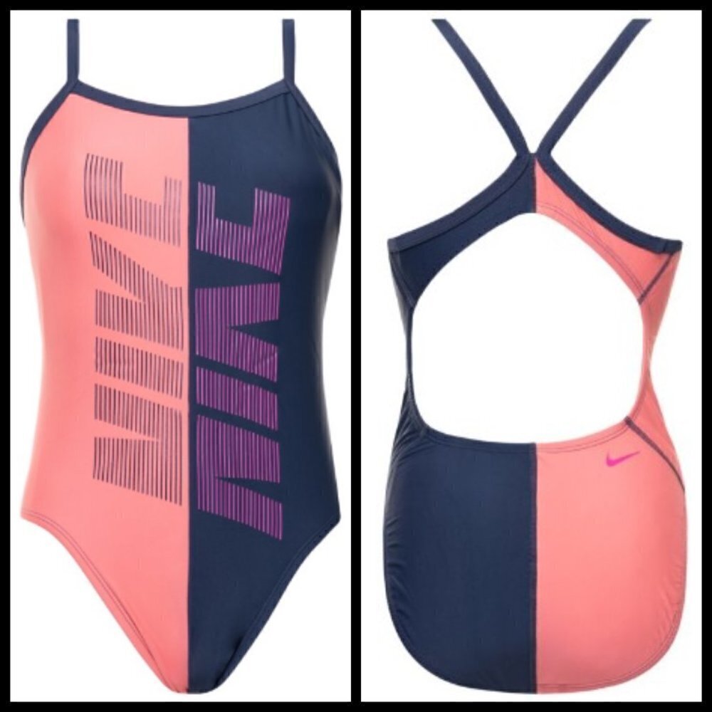 💕NIKE💕 Rift Racerback Cut Out One Piece Swimsuit - Picture 3 of 16